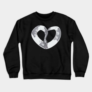 Ball Python Heart (Pied) Crewneck Sweatshirt